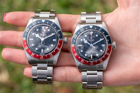 tudor watch sizes.